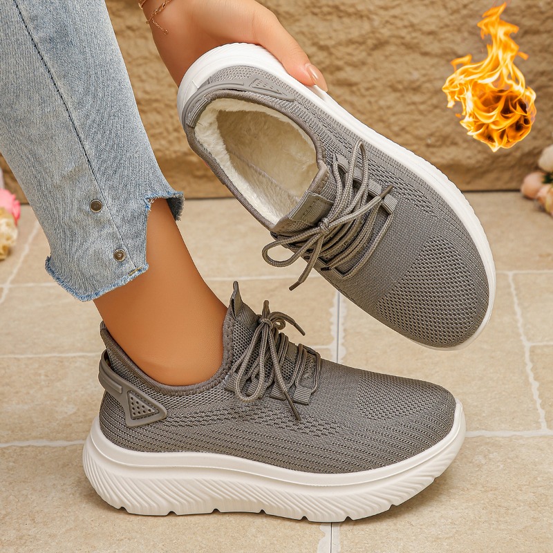2027 Dames Outdoor Wandelsneak - Knit Fabric Lace Up Sneakers recensie en prijs